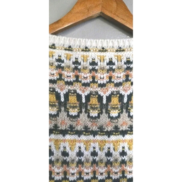 Vanessa Bruno Ventura Sweater Womens Small Tan Geometric Alpaca Wool Ita… - Picture 7 of 9